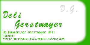 deli gerstmayer business card